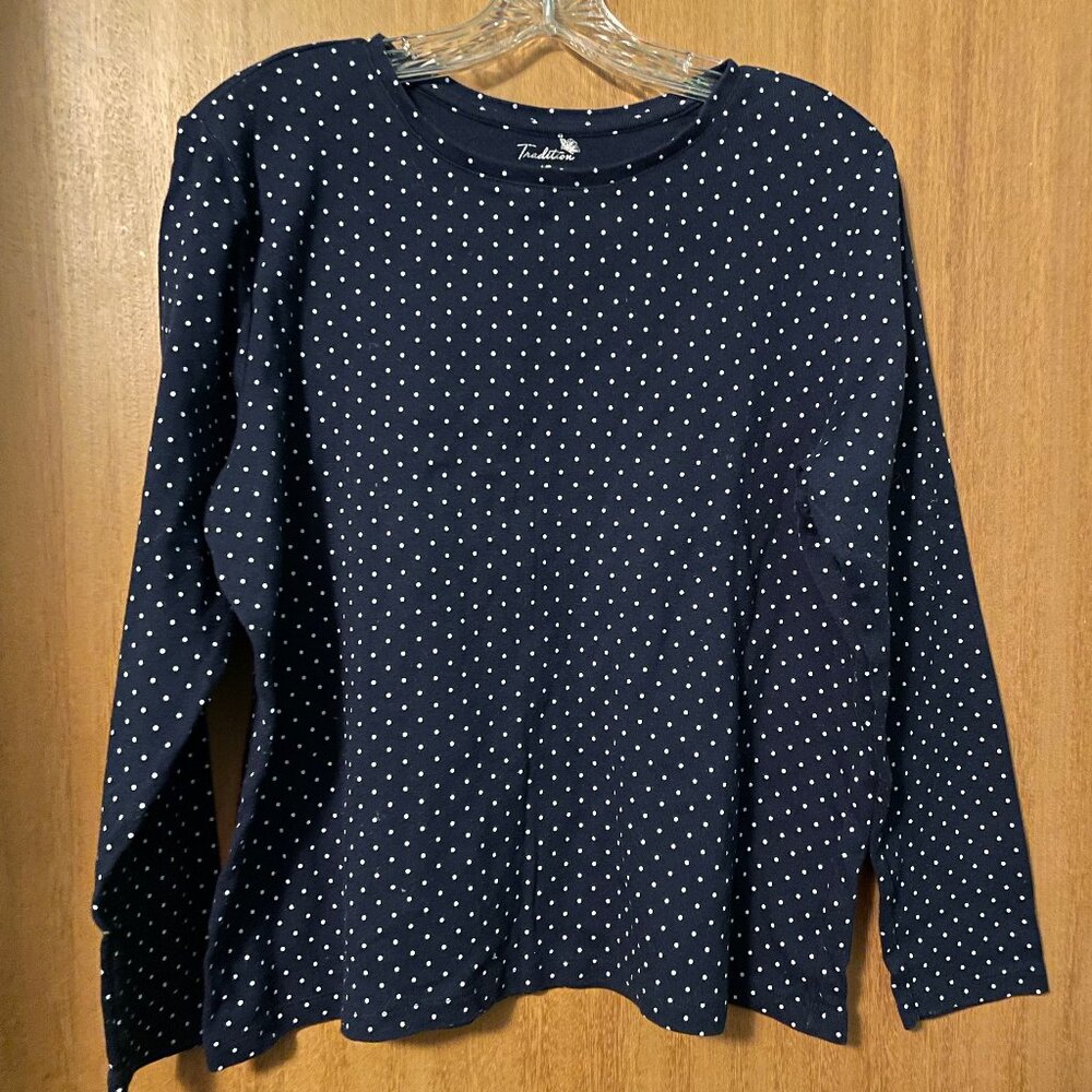 4/$20 | Tradition Polka Dot Long Sleeve Shirt